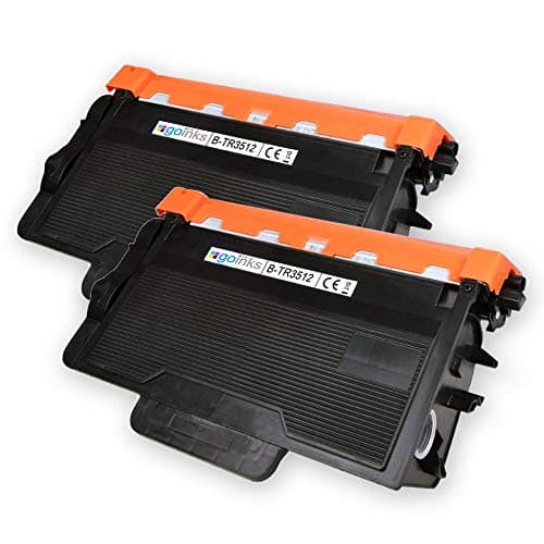 Image of Go Inks Compatible TN3512 XL Black Laser Toner Cartridge – 2 Pack Replacement for Brother DCP, HL & MFC Printers – 12,000 Page Yield – High Capacity, Reliable Printing