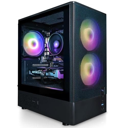 Image of ADMI Gaming PC, AMD Ryzen 5 5500, NVIDIA RTX 5060 8GB, 16GB DDR4, 1TB NVMe, WiFi, F3 RGB Case (Black), Windows 11