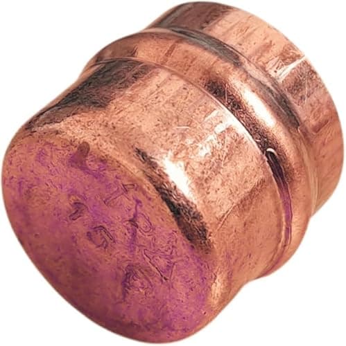 Image of 22mm Solder Ring Stop End – Pack of 5 | Copper Plumbing End Caps