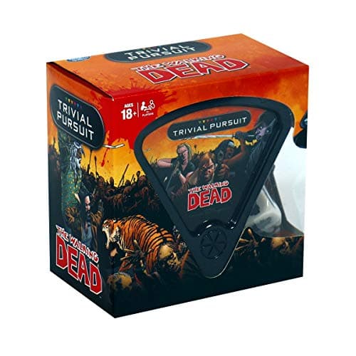 Image of Winning Moves The Walking Dead Trivial Pursuit Game, 600 questions on characters and events of the comic book series, How well do you know Rick, Daryl, Carl and Michonne, 18 plus ideal for Halloween