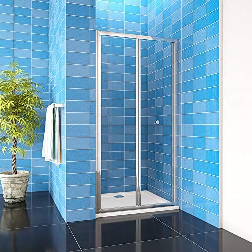 Image of Acezanble 800mm Bathroom Bi Fold Shower Door Enclosure Walk in Glass Screen Panel