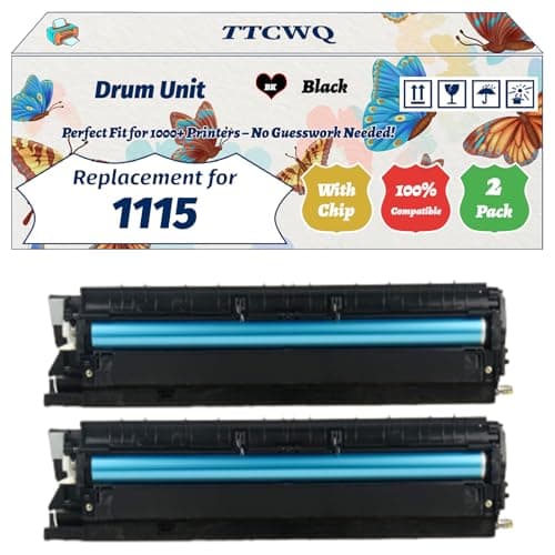 Image of TTCWQ Compatible for Ricoh 1115 Drum Unit Work for Ricoh Aficio MP1610LD MP1800 MP1801 MP1810LD MP2000 MP2000LW Printers (2-Pack Black)