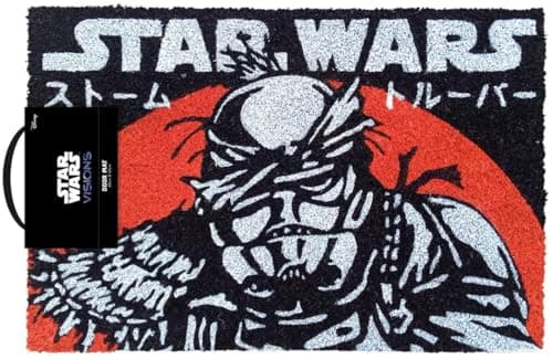 Image of Star Wars Coir Doormat (Anime Stormtrooper Design) 40cm x 60cm - Official Merchandise