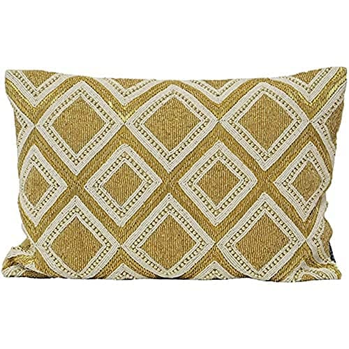 Image of Riva Paoletti Kenitra Cushion Cover, Gold, 35 x 50cm