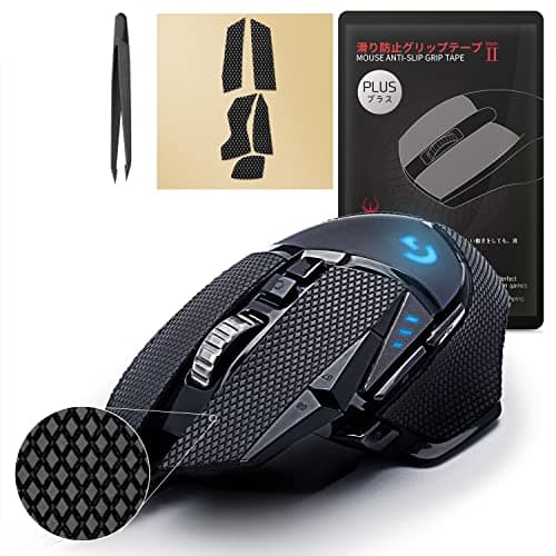 Image of Hotline Games 2.0 Plus Mouse Anti Slip Grip Tape Compatible With Logitech G502 Hero / G502 Lightspeed Wireless Gaming Mouse Skins, Sweat Resistant, Cut to Fit,Easy to Apply, Performance Mice Upgrade