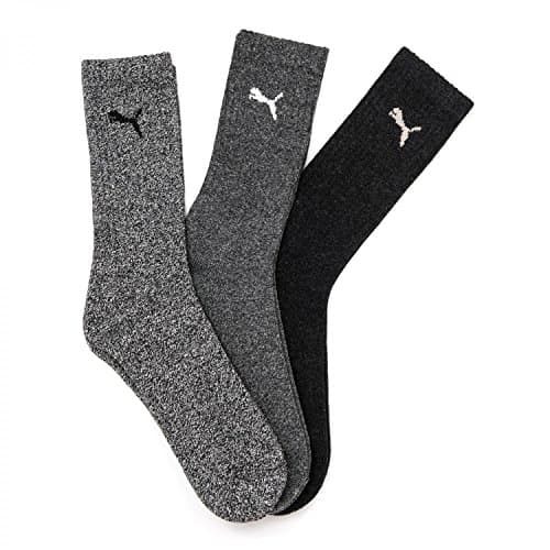 Image of PUMA Men's K-rey-pu505e12 Puma Sports Socks Unisex Crew 3 Pair Pack Anthracite Grey UK Size 12 14, Anthracite Grey, 12-13.5UK
