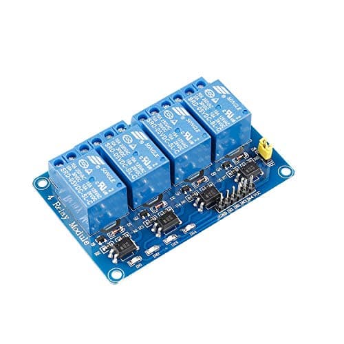 Image of SunFounder 4 Channel 5V Relay Module compatible with Arduino R3 MEGA 1280 DSP ARM PIC AVR STM32 Raspberry Pi