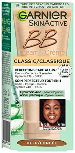 Image of Garnier - BB Cream - All-in-1 Anti-Imperfection Care - SPF 15 - Enriched with Hyaluronic Acid & Aloe Vera - For All Skin Types - Coloration: Dark - Skin Active - 50 ml