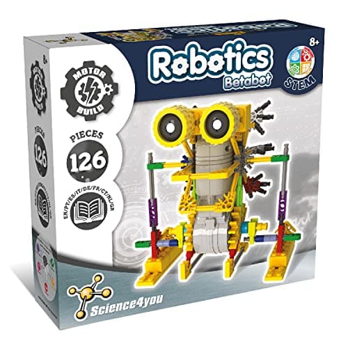 Image of Science4you - Betabot Robot Building Kit for Kids 8-14 Years - Build Your Own Robot with this Construction Kit, Robotics Kit with 126 Pieces, Educational Toys for 8 Year Olds, Stem Toys Age 8+