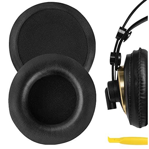 Image of Geekria Replacement Ear Pads for AKG K240/ K240S/ K240MKII/ K241/ K270/ K271/ K271S/ K272/ K52/ K72/ K92/ K242/ K340/ K550/ K551/ K553S, M220 Headphones, Ear Cushions (Black)