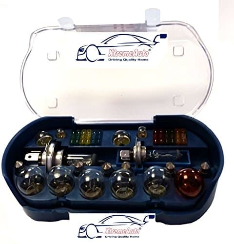 Image of XtremeAuto® UNIVERSAL 30 PIECE SPARE BULB KIT INCLUDING H4 H7 380 382 581 BULBS & FUSES STICKER