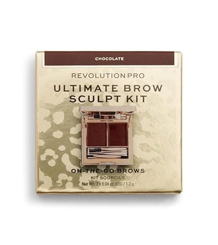 Image of Revolution Pro Ultimate Brow Sculpt Kit, Chocolate, Brown