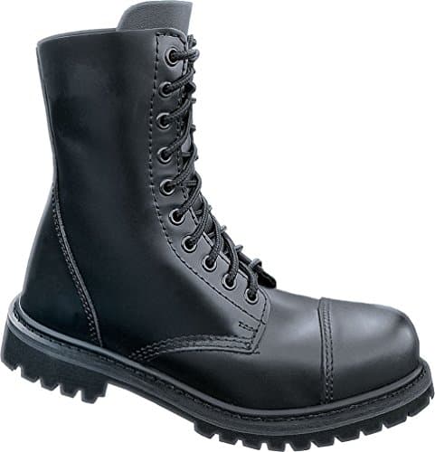 Image of Brandit Phantom Ranger leather boots, shoes, black, (steel toe cap). Black Size: 6 UK