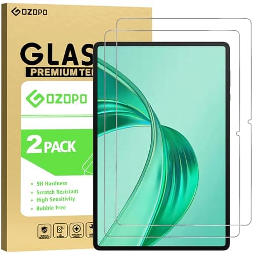Image of GOZOPO 2-Pack for HONOR Pad X8a / Pad X8b (11 Inch) 2024/2026 Screen Protector, 9H Hardness Anti-Scratch HD Clear Tempered Glass Film