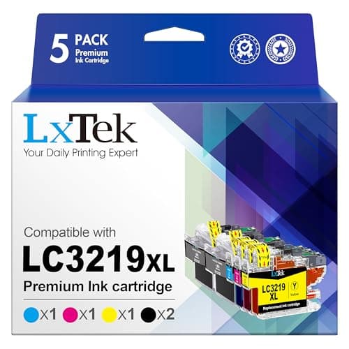 Image of LxTek Compatible for Brother LC3219XL LC3219 LC3217 Ink Cartridges for Brother MFC-J5330DW MFC-J6930DW MFC-J5730DW MFC-J5335DW MFC-J6530DW MFC-J5930DW MFC-J6935DW (2 Black 1 Cyan 1 Magenta 1 Yellow)