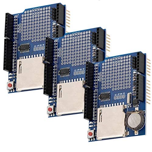 Image of AZDelivery 3 x Data Logging Recorder Shield Module with SD Card Interface compatible with Arduino including E-Book!