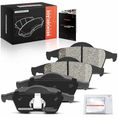 Image of Frankberg Brake Pad Set incl. 4x Pads Rear Compatible with V70 II 285 V70 I 875 876 S60 I 384 XC70 Cross Country 295 S80 I 184 Replace# 30648382,272399