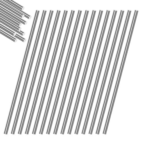 Image of Glarks 30pcs 1.6mm Diameter Stainless Steel Spring Wire Kit, 400mm Length Spring Steel Wire, Straight Full Hard Music Wires for DIY Crafts, Jewelry Making, Model Building, Manufacture