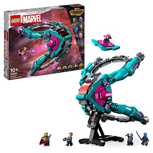 Image of LEGO 76255 Marvel The New Guardians' Ship, Buildable Guardians of the Galaxy Volume 3 Spaceship Toy with Mantis, Drax & Star-Lord Minifigures, Super Hero Set