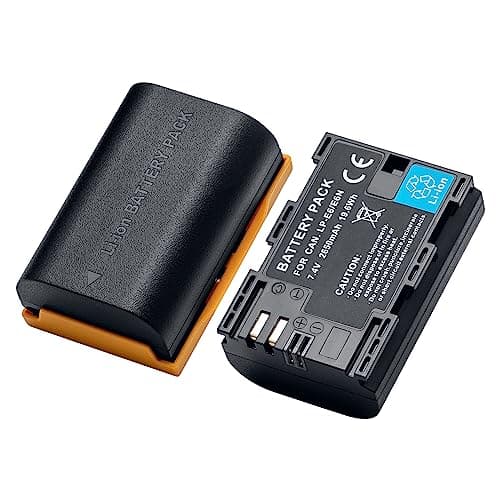 Image of LP-E6/LP-E6NH/LP-E6N rechargeable battery 2650mAh (2 pieces) Compatible with Canon EOS 5D2/5D3/5D4/5DS/5DSR/6D/6D2/60D/60Da/7D Mark2/70D/80D/90D