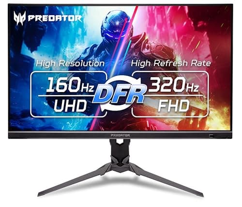 Image of Acer Predator Gaming Monitor | 27" UHD 3840 x 2160 IPS | AMD FreeSync Premium | Up to 320Hz with DFR | Up to 0.5ms | VESA DisplayHDR400| DCI-P3 90% | Display Port 1.4 & 2 x HDMI 2.1 | XB273K V5bmiiprx