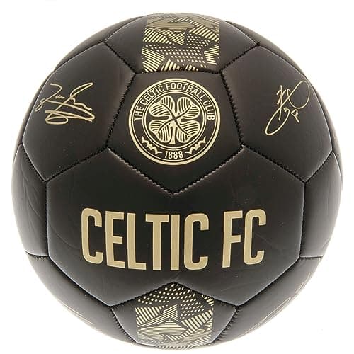 Image of Hy-Pro Officially Licensed Celtic F.C. Signature Football - Phantom, Size 5, Celtic, Training, Match, Merchandise, Collectible For Kids and Adults