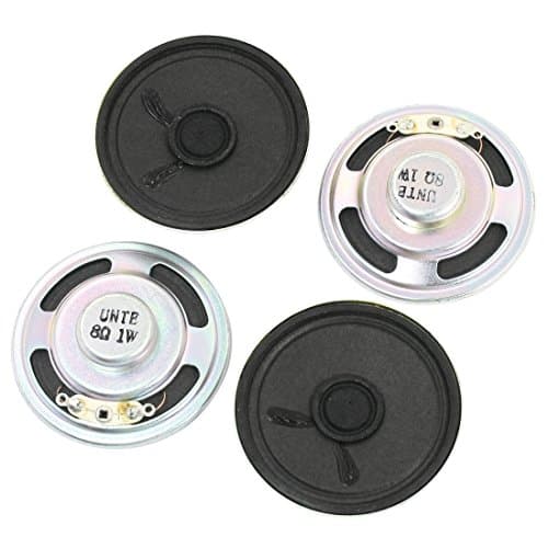 Image of sourcing map Electronic Round Metal Internal Magnet Speaker 1W 8 Ohm 50mm 4Pcs