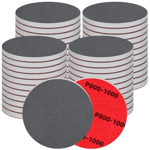 Image of 48 Pcs 75mm Sanding Sponge Set 800-1000 Grit Sanding Pads, Flexible Sandpaper Block Coarse and Fine, Foam Sanding Pads Washable and Reusable, Wet and Dry Sandpaper for Metal Wood Wall Polishing