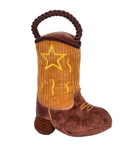 Image of sgpuk Smart Garden Products - Zoon Howdy Tugga Cowboy Boot Dog Toy (Height 28cm)