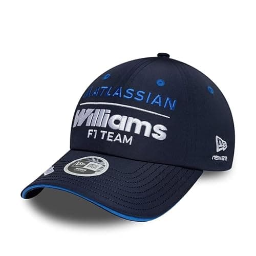 Image of New Era Williams Racing F1 Team, Official 2026 Collection, Team Women's Open Back Baseball Cap, Hat, Adjustable, Navy Blue