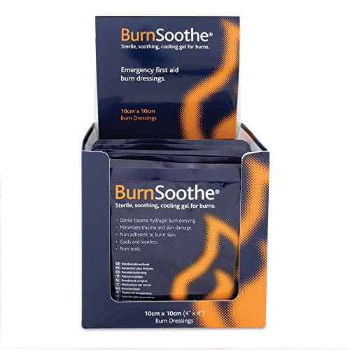 Image of Reliance Medical Burnsoothe Cooling Gel Immediate Dressing For Burns In First Aid Sterile Burns Soothing, Non-Adherent, Non-Toxic, Minimize Trauma And Skin Damage, 10 Cm x 10 Cm, (Pack Of 10)