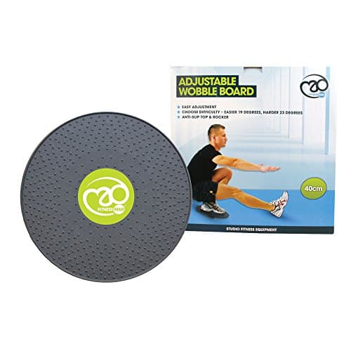 Image of Fitness Mad Wobble Board, 40cm Diameter, Non Slip Adjustable Board, Body Balance Board, For Stability, Rehab & Coordination