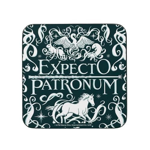 Image of Half Moon Bay | Harry Potter | Expecto Patronum | Coaster | Drinks Coaster | Officlal Merchandise | New Home Gifts | Living Room Accessories & Bar Accessories
