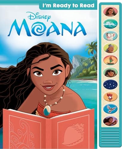 Image of Disney Moana - I'm Ready to Read with Moana Interactive Read-Along Sound Book - Great for Early Readers - PI Kids