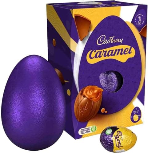 Image of Cadbury Dairy Milk Chocolate Easter Egg Easter Egg Hunt Special Collection Gifts School Buttons Caramel White Chocolate Dark (195g, Caramel)