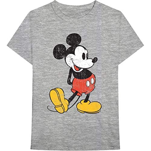 Image of T-Shirt # S Unisex Grey # Mickey Mouse Vintage