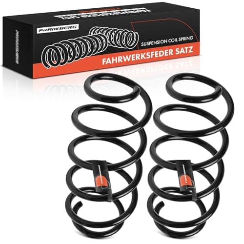 Image of Frankberg 2x Coil Spring Front Axle Left Right Compatible with P.a.s.s.a.t 3C2 2005-2010 P.a.s.s.a.t Variant 3C5 2005-2010 Replace# 3C0411105