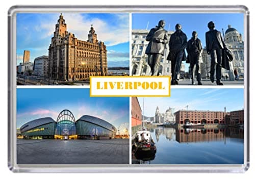 Image of Liverpool England United Kingdom Souvenir Acrylic Fridge Magnet (Standard: 70x45mm)