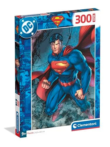 Image of Clementoni Puzzle 300 pieces, Superman DC Comics, Puzzle for Kids 9+ Years, Made in Italy, 21747