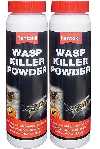 Image of Rentokil Wasp Nest Killer Powder Wasps Nests In & Around The Home Fast Action 150g (Pack of 2)
