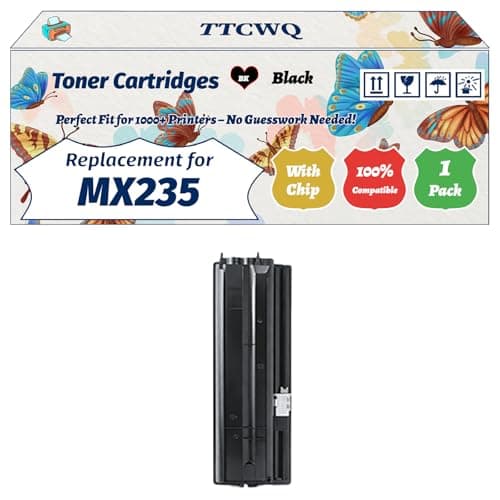Image of TTCWQ Compatible for Sharp MX235 MX-235GT Toner Cartridges Work for Sharp MX-M232D MX-M180 MX-M182 MX-M182D Printers (1 Pack Black)