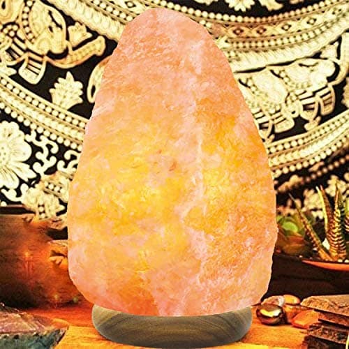 Image of Clossy London 12-15 KG Himalayan Salt Lamp- Pink Crystal Light Home Décor Accessory with Button Control and British Style Electric Plug Fine Quality Relaxation Gifts for Men & Women
