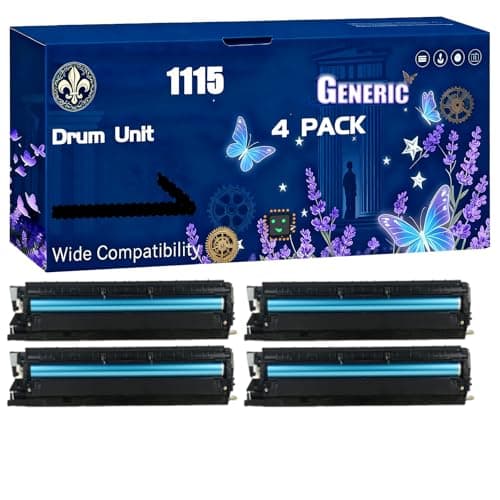 Image of 1115 Drum Unit Compatible for Ricoh Aficio MP1610LD MP1800 MP1801 MP1810LD MP2000 MP2000LW MP2000sp Printers, Black High Yield 60000 Pages Printer Accessories (4 Pack Black)