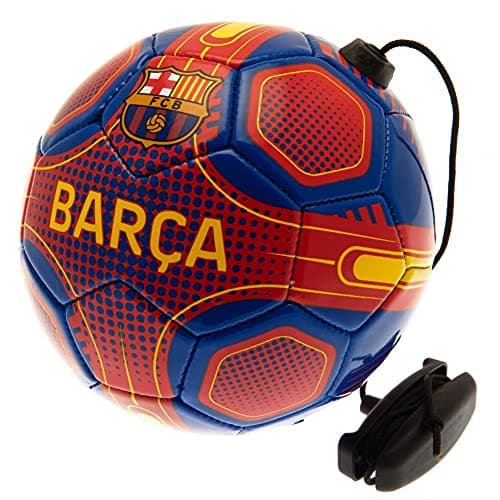 Image of Hy-Pro Officially Licensed FC Barcelona Size 2 Skills Trainer – Barca, Solo Practice Training Aid, Black & White, One Size, Unisex for Kids and Adults, Great Football Gift Idea