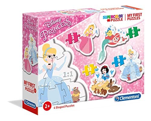 Image of Clementoni - 20813 - My First Puzzle for children- Disney Princess - 3-6-9-12 Pieces