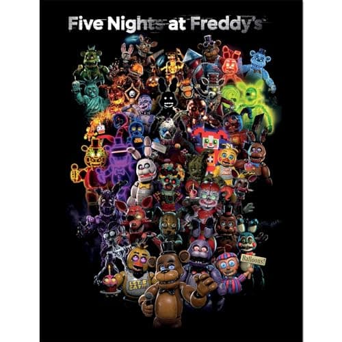 Image of Pyramid International Five Nights at Freddy’s (Collage) Collector Print 30x40cm – Official Licensed Wall Art, Horror Gaming Poster for Fans & Collectors