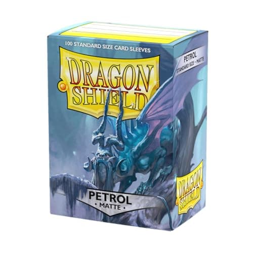 Image of Dragon Shield | Standard Size Card Matte Sleeves | 100 CT - Smooth & Tough Premium TCG Sleeves | Compatible with Pokemon, Flesh & Blood, One Piece & Magic the Gathering | Petrol