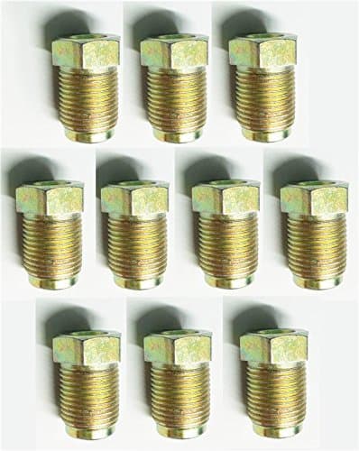 Image of 10 x MALE BRAKE PIPE UNION NUTS metric brass tubing 12 x 1.0mm Joiner Fitments