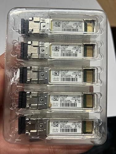 Image of Cisco SFP-10G-SR 10000mbit/S SFP + 850nm Multimode Network Transceiver Module – MODULE/Network (10000 Mbit/s, SFP + LC SR 850 nm, Multi Mode)