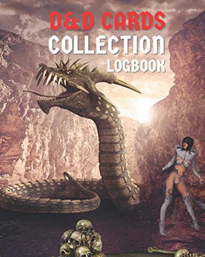 Image of D&D Cards Collection Logbook: Dungeons Dragons Fantasy Game Card Edition Collectables Indexing Book for 5e DM & DnD RPG Players With Pages To Log & ... & NPC Cards Collection Index Information